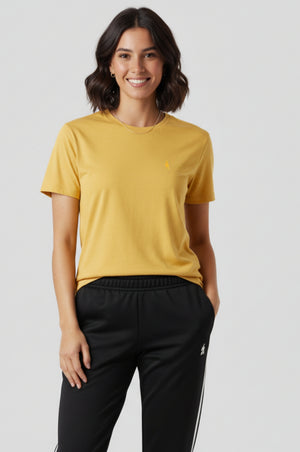 Spicy Mustard Slub T-Shirt