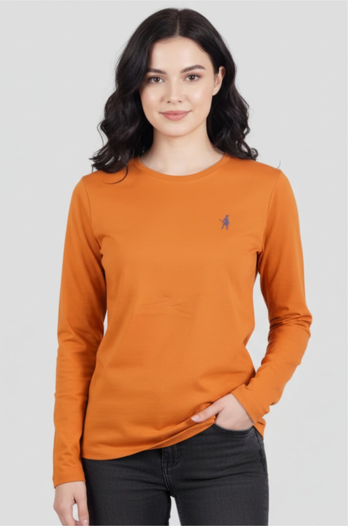 Pumpkin Spice Full Sleeve Logo T-Shirt