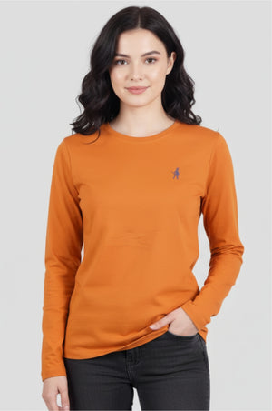 Pumpkin Spice Full Sleeve Organic Logo T-Shirt