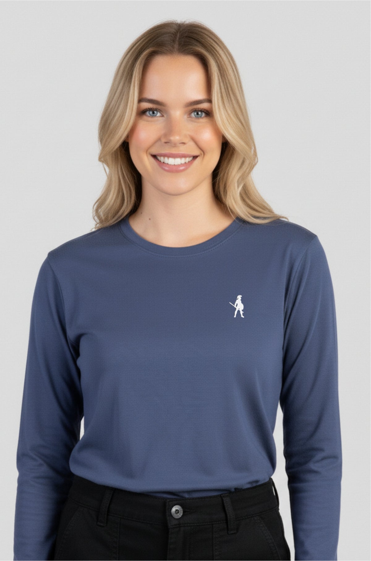 Indigo Full Sleeve Logo T-Shirt