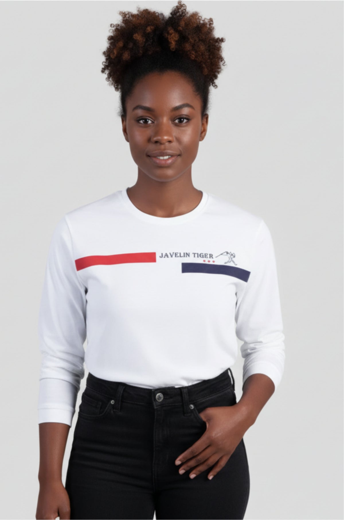 White Full Sleeve Printed T-Shirt