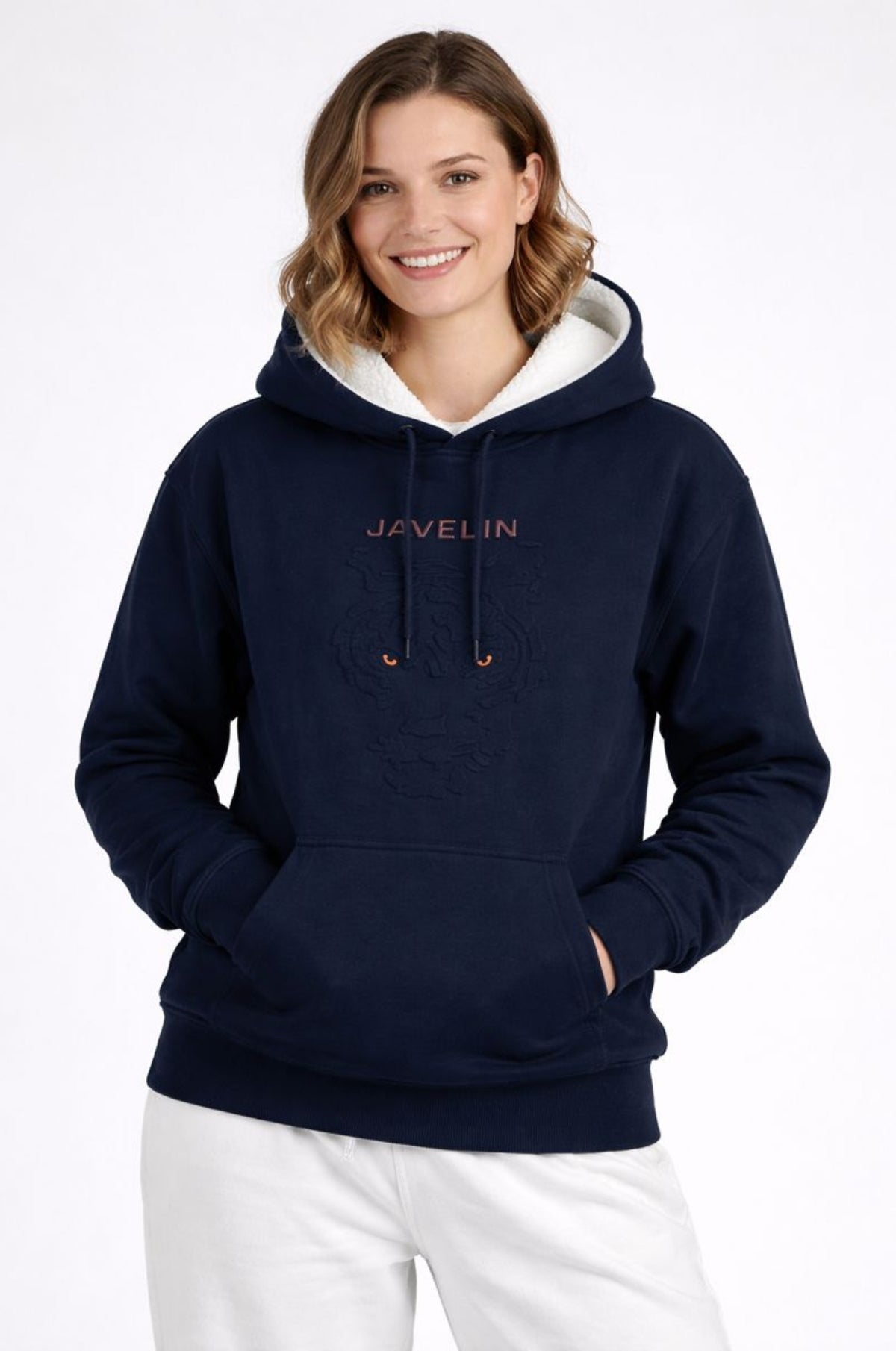 Navy Cotton Hoodie