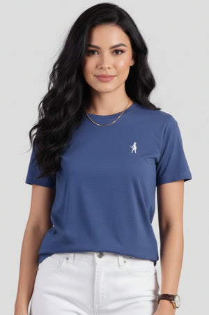 Indigo Organic cotton Logo T-Shirt