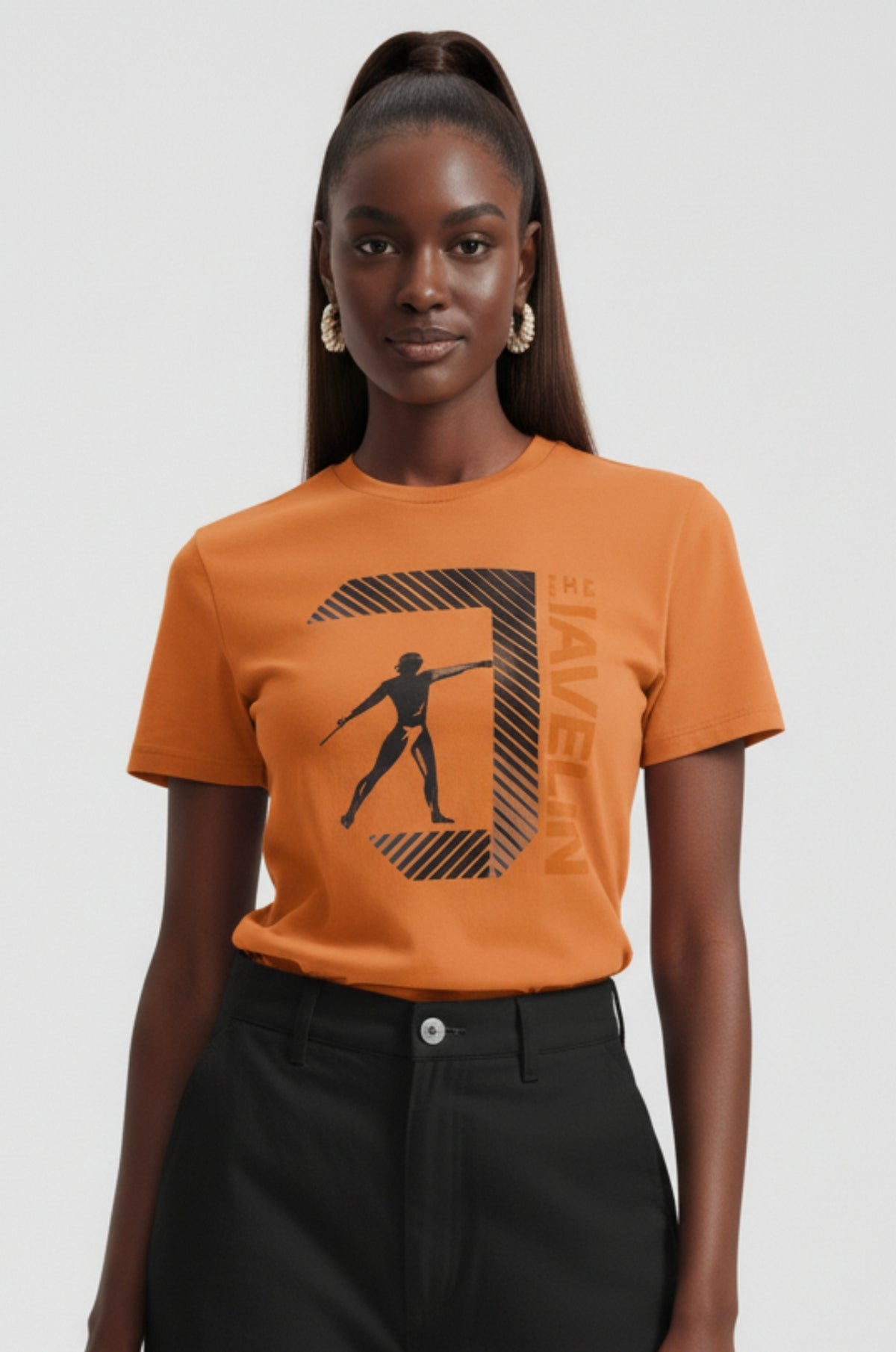 Pumpkin Spice Printed Cotton T-Shirt