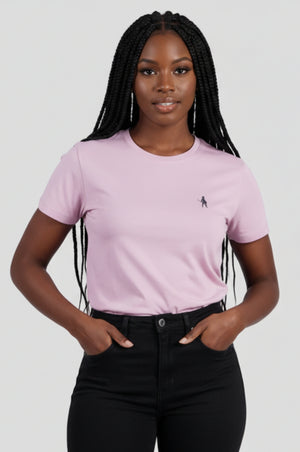 Mauve Shadows Organic cotton Logo T-Shirt
