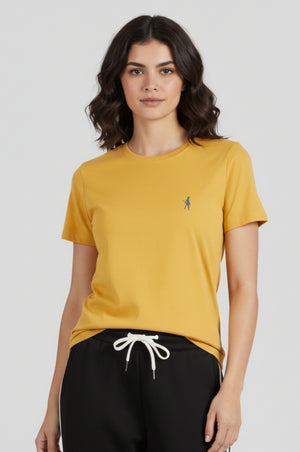 Spicy Mustard Organic cotton Logo T-Shirt