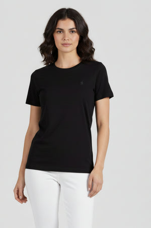 Black Organic cotton Logo T-Shirt