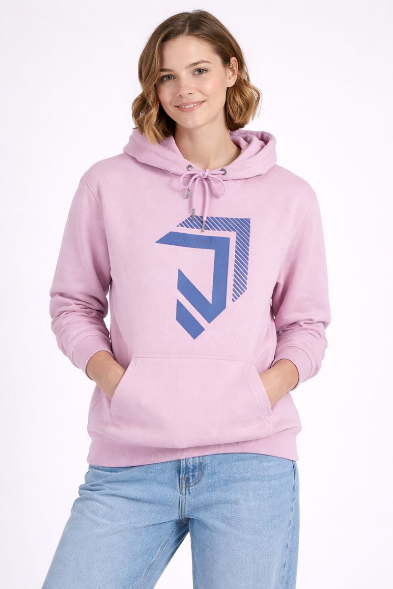Mauve Shadows Cotton Hoodie