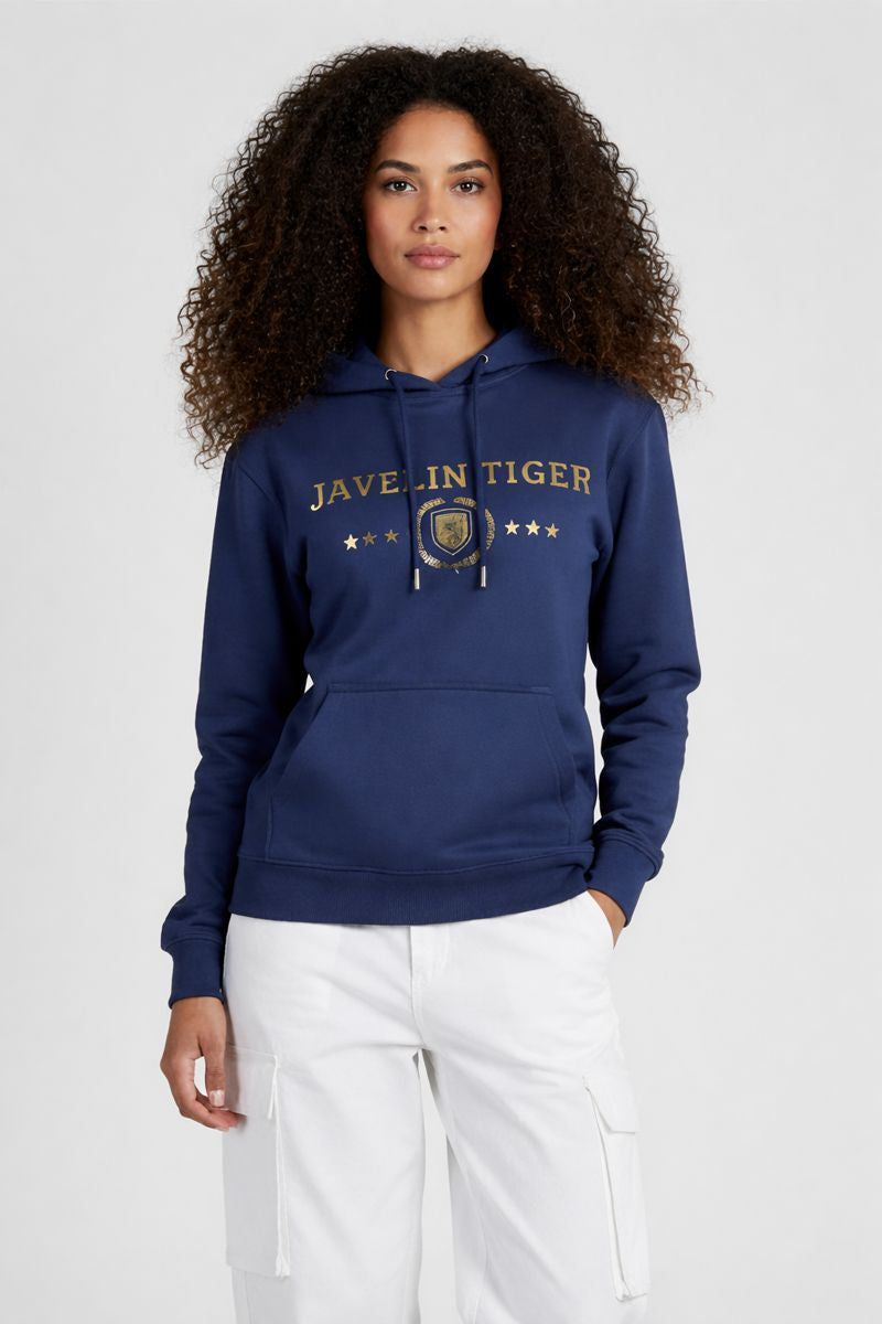 Indigo Cotton Hoodie