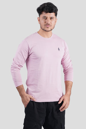 Mauve Shadows Full Sleeve Logo T-Shirt