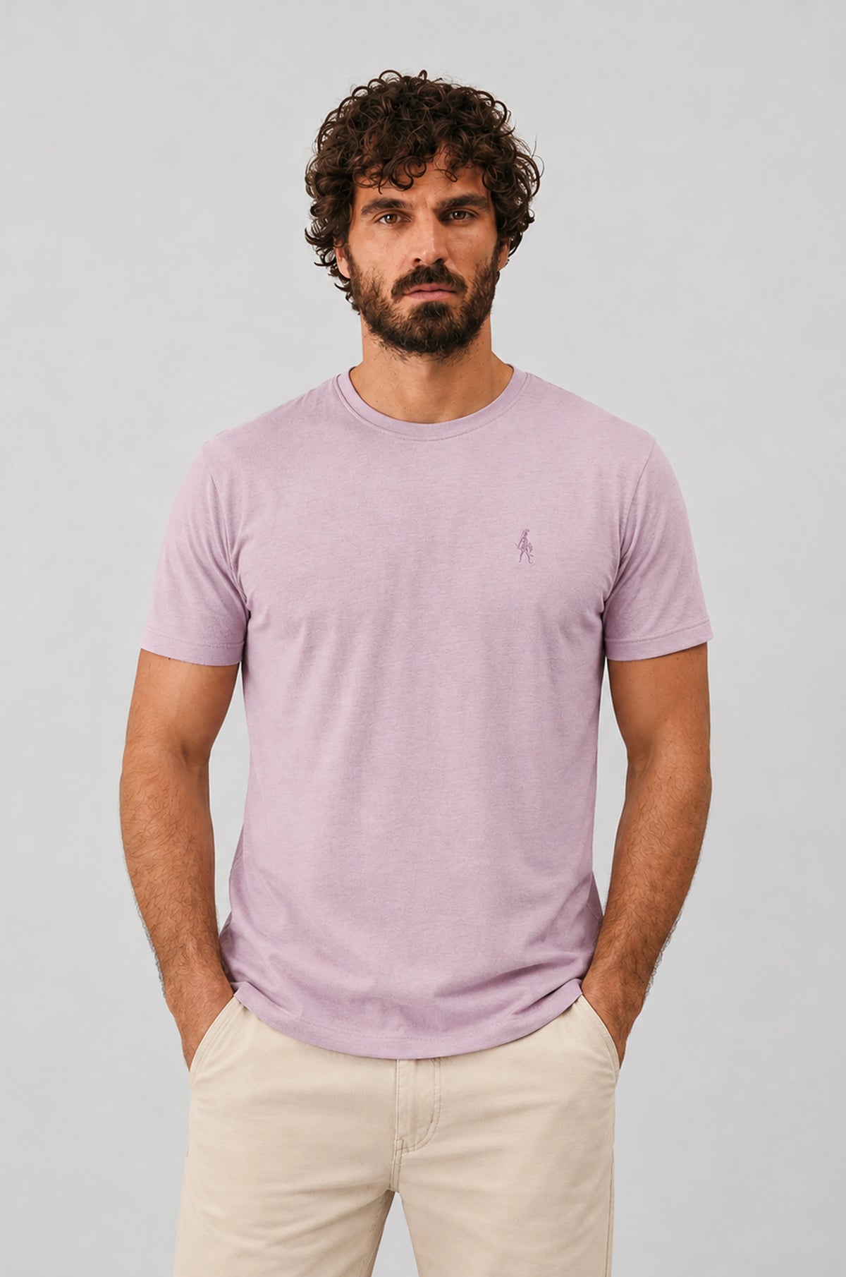 Mauve Shadows Slub T-Shirt